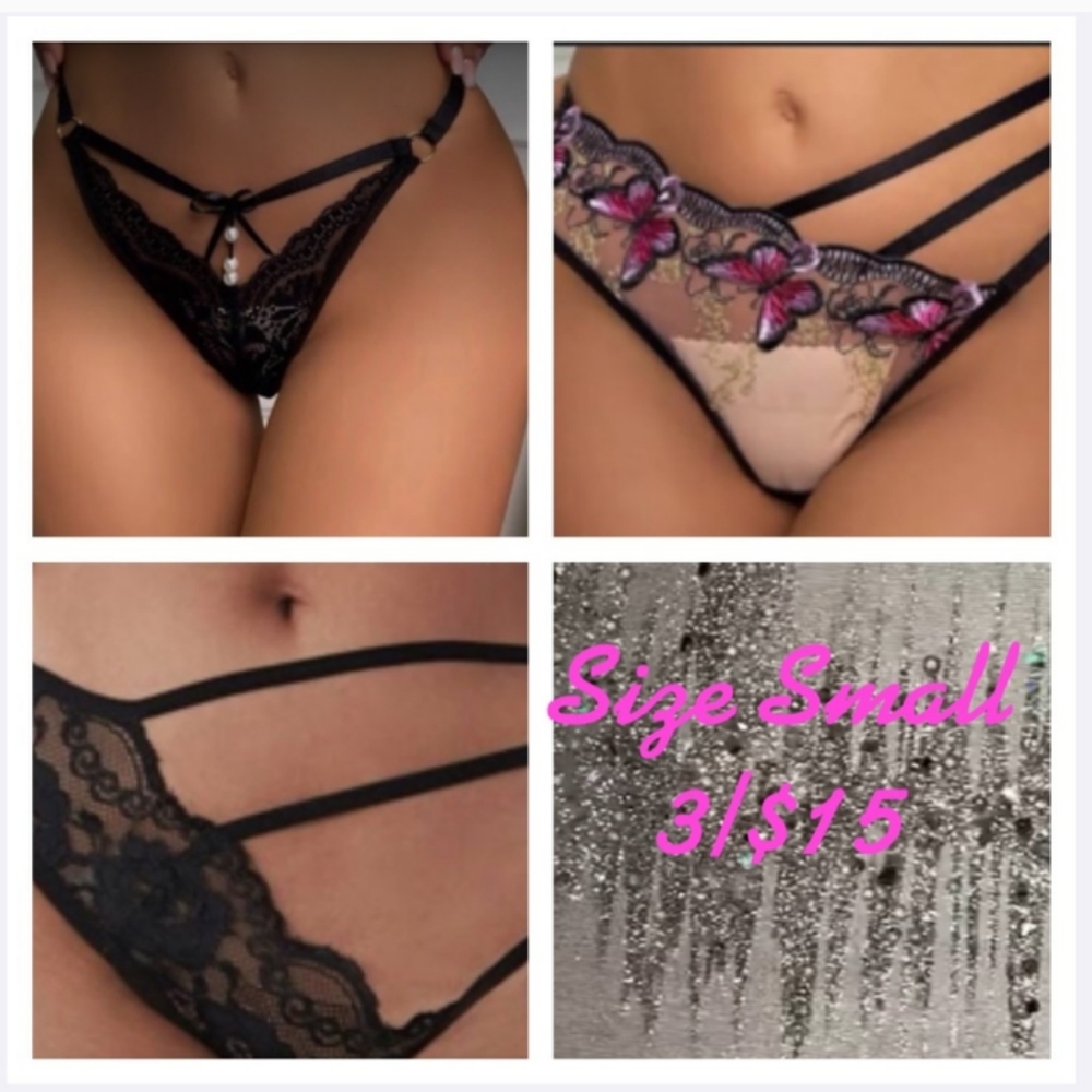 2 Medium Stretchable Underwear Elastic & Mesh or Small Trio - Picture 2 of 6
